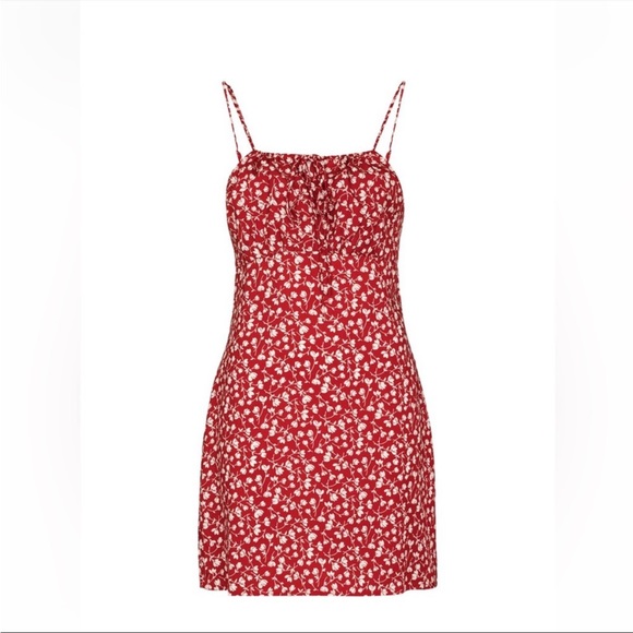 REFORMATION Abbott Floral-print Mini Dress - Picture 3 of 11